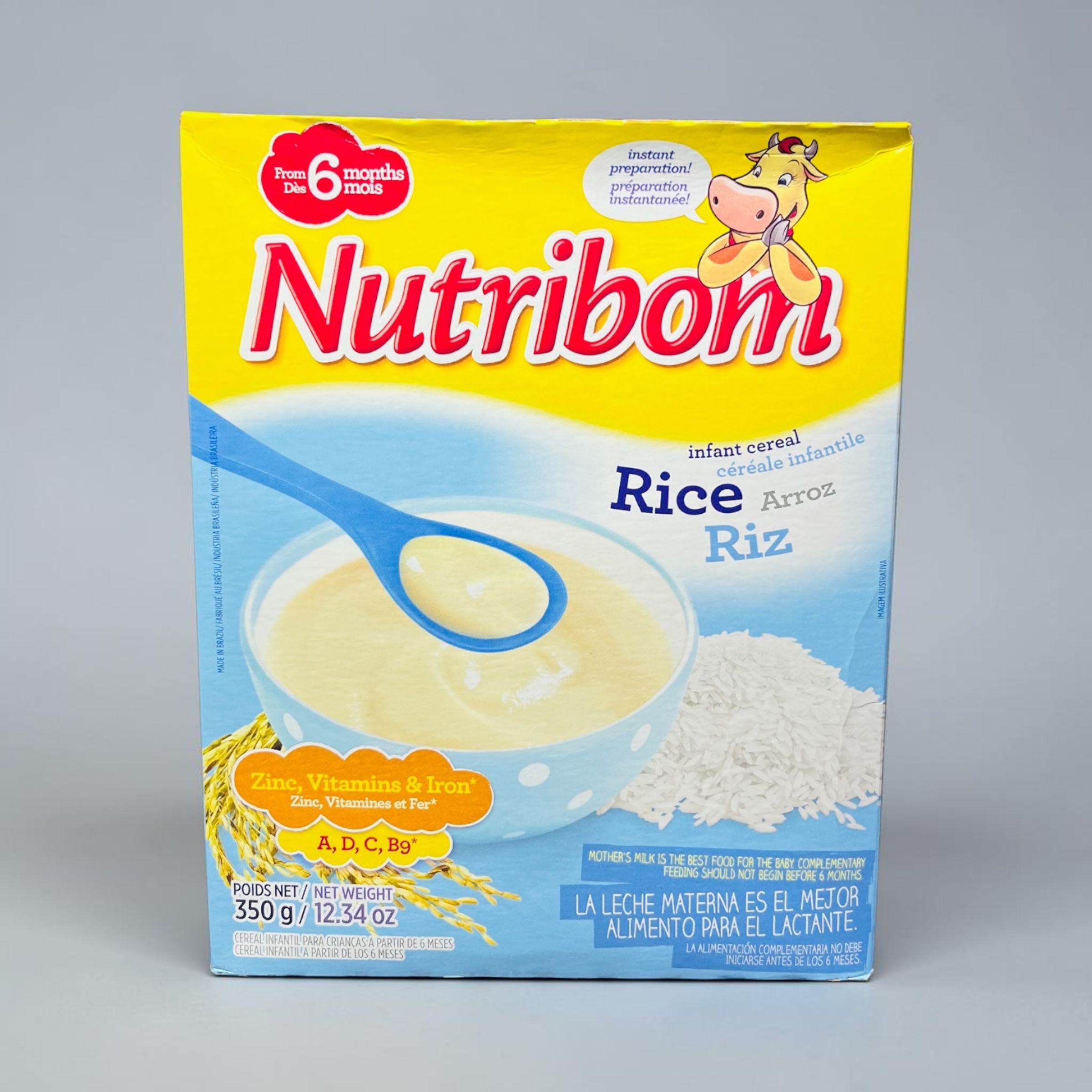 NUTRIBOM RICE INFANT CEREAL 350G